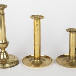 Lot de 3 bougoirs en cuivre et laiton