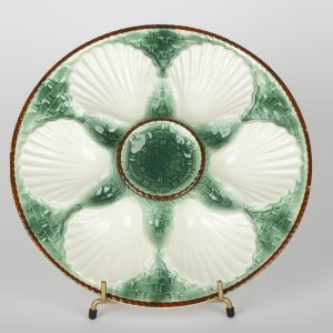 Assiette à huîtres Longchamp – Élégance vintage en céramique
