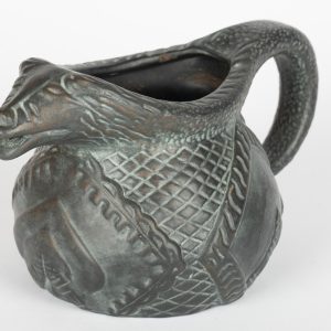 Cruche en céramique tête de serpent - Vintage