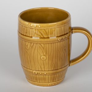 Lot de 2 Tasses en céramique Gien - Décor tonneau (1971-1984)