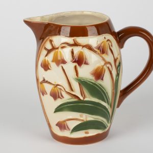 Pichet vintage en barbotine – Motif Muguet – PL France n°14
