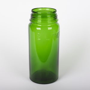 Pot en verre soufflé vert - 2 litres