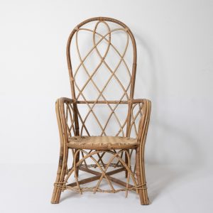 Fauteuil en rotin vintage – Élégance naturelle et design intemporel