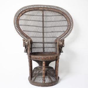 Fauteuil Peacock en rotin – Origine Philippines (XXᵉ siècle)