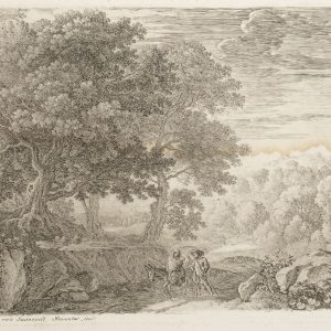 Le Passage du Gué – Gravure d’Herman van Swanevelt (Reproduction XIXe)