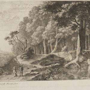 Le Sentier Boisé – Gravure d’Herman van Swanevelt (Reproduction XIXe)