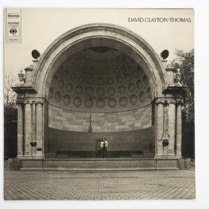 Pochette du vinyle Dig de David Clayton-Thomas, photo noir et blanc d'un kiosque à musique en arc.